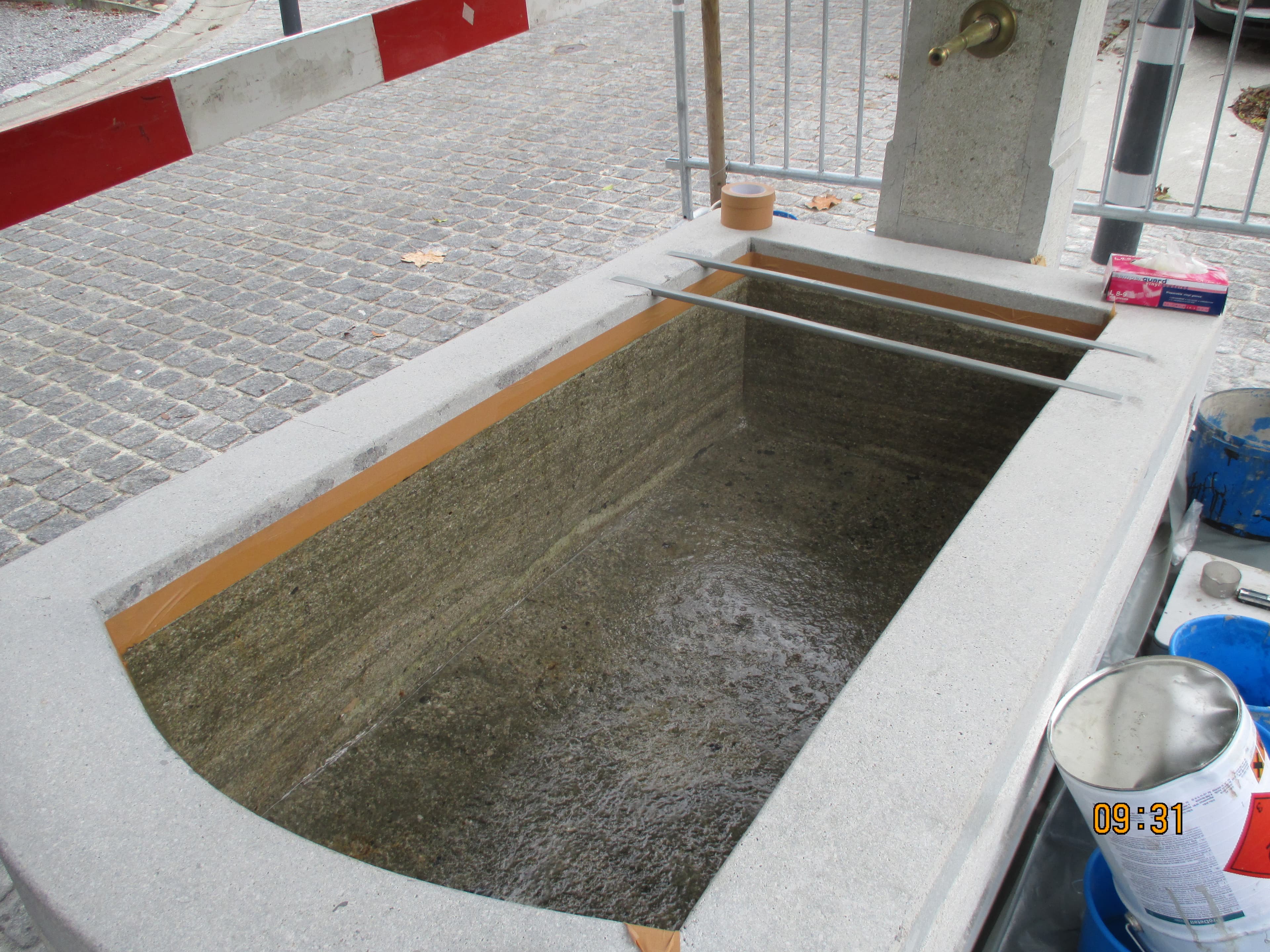 Brunnensanierung in der Begegnungszone