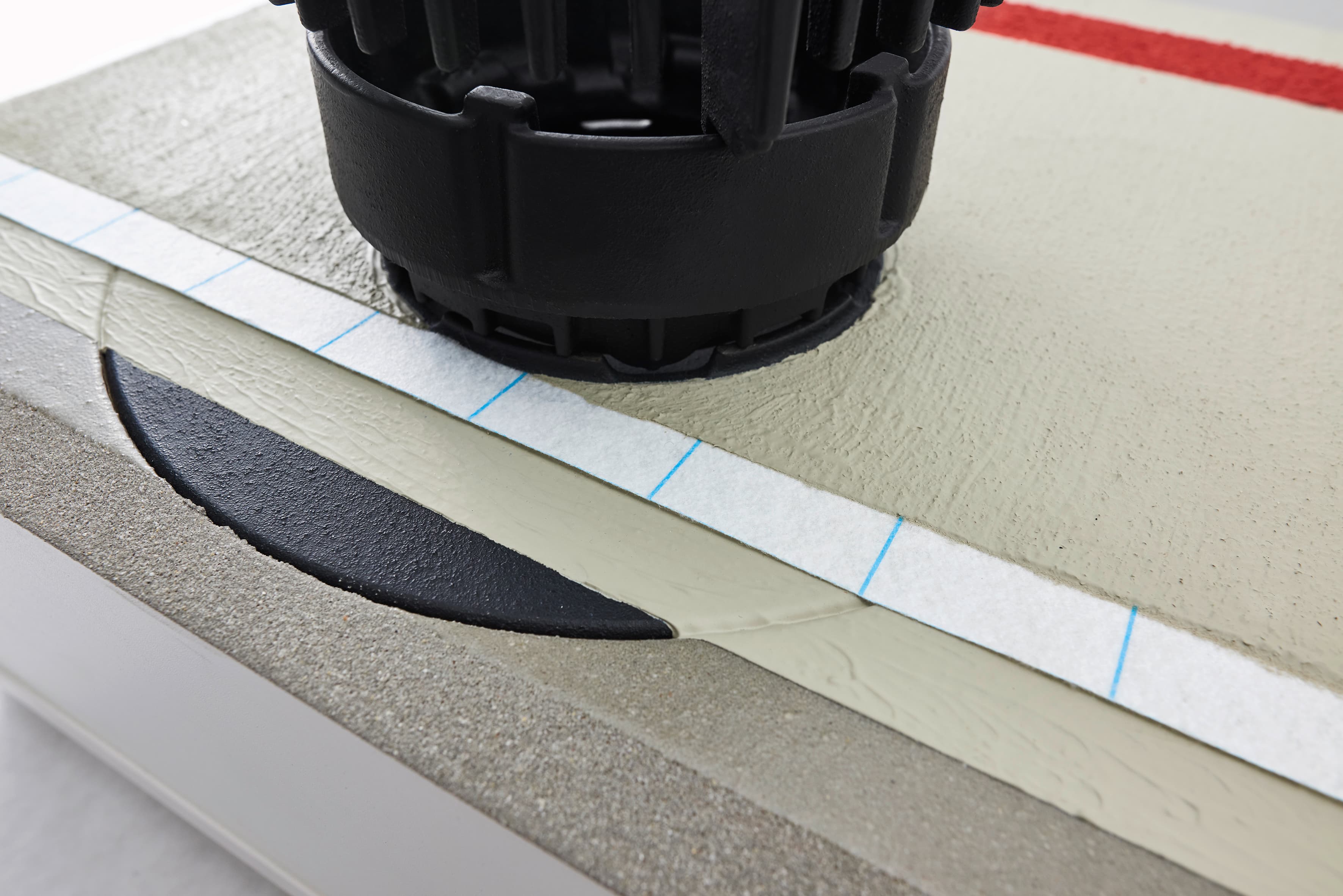 AC001 Model Roof Assembly with Waterproofing and Penetration Detail