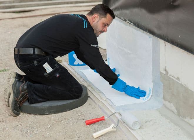 Triflex Flüssigkunststoff und Vlies