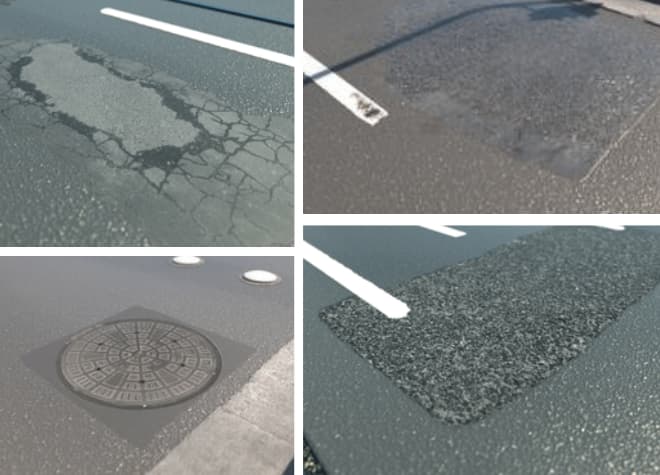 Reprofilierung und Ausgleich von Asphaltflächen mit Triflex PMMA-Systemen – Netzrisse, Schlaglochreparatur und Schachtanpassung