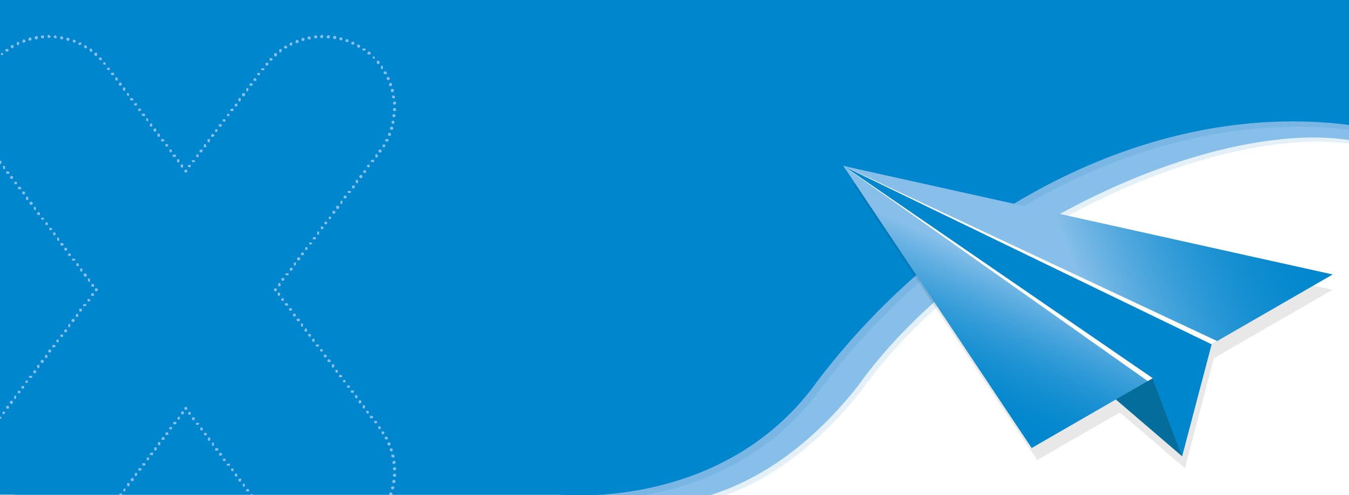 An abstract graphic featuring a stylized arrow on a blue background, symbolizing progress, innovation, and reliable solutions.