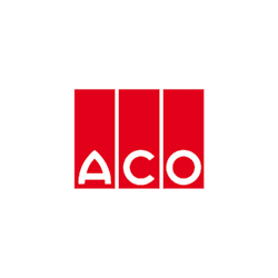 ACO Logo in Rot mit weißer Schrift