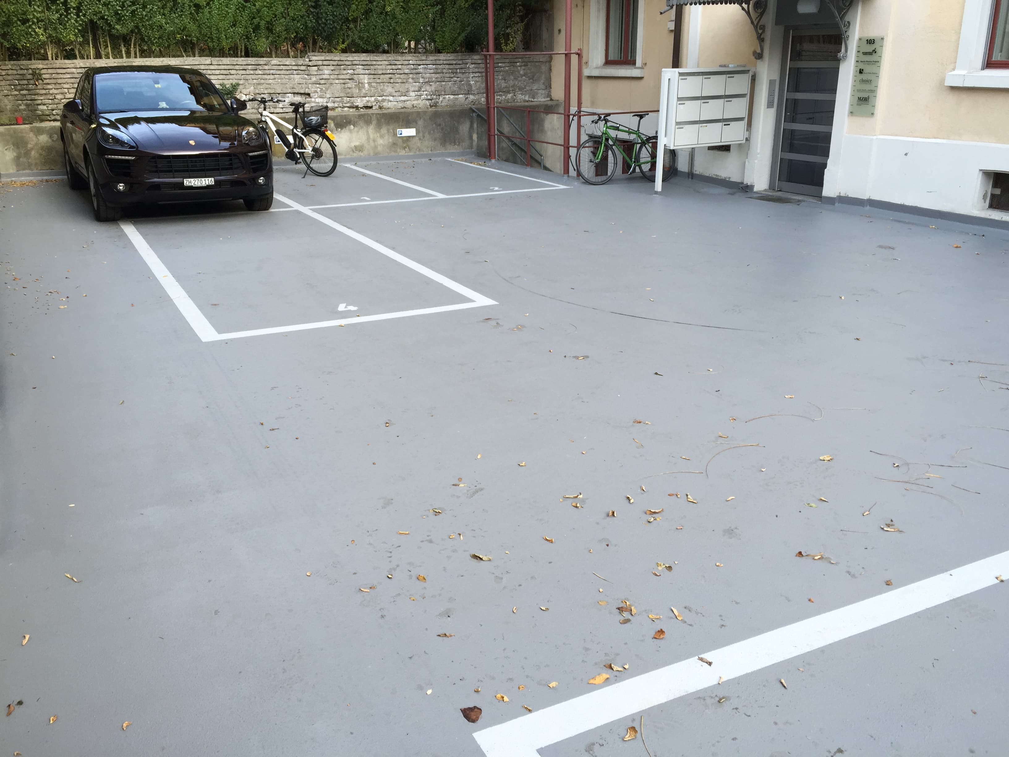 Parkdecksanierung im Innenhof