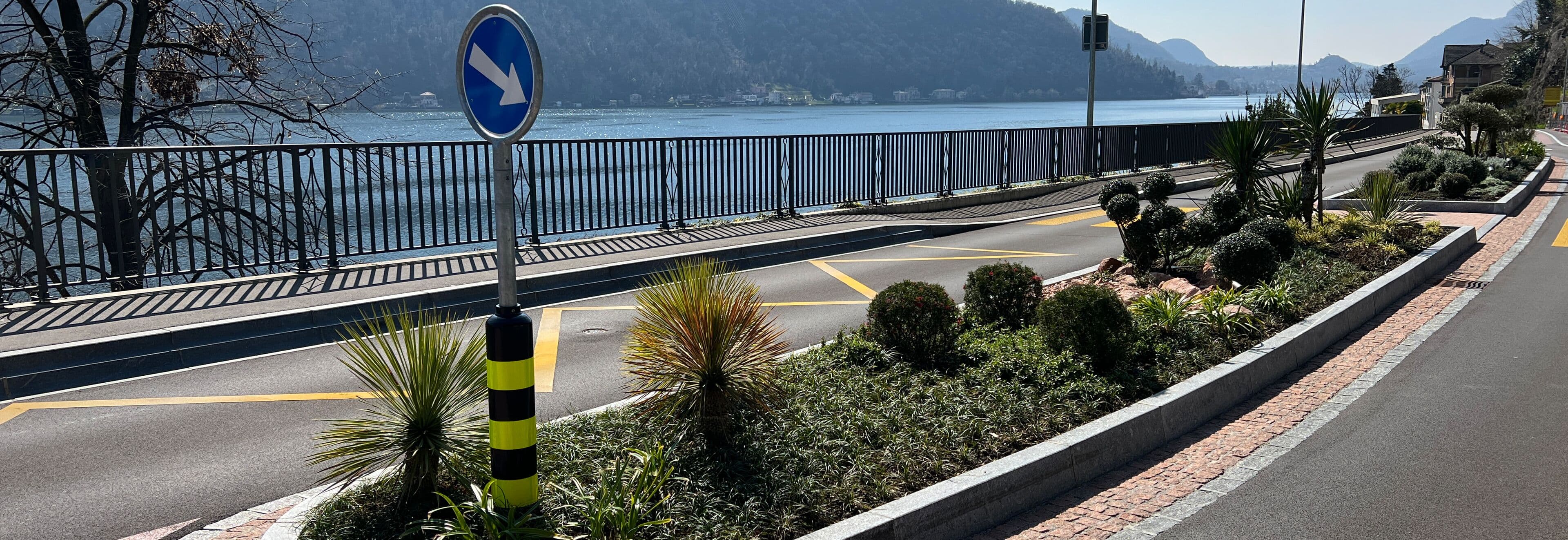 Soluzione sicura per le isole spartitraffico
