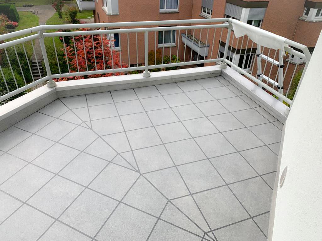 Balkon abdichten Winterthur: Sanierung MFH mit Triflex ProDrain