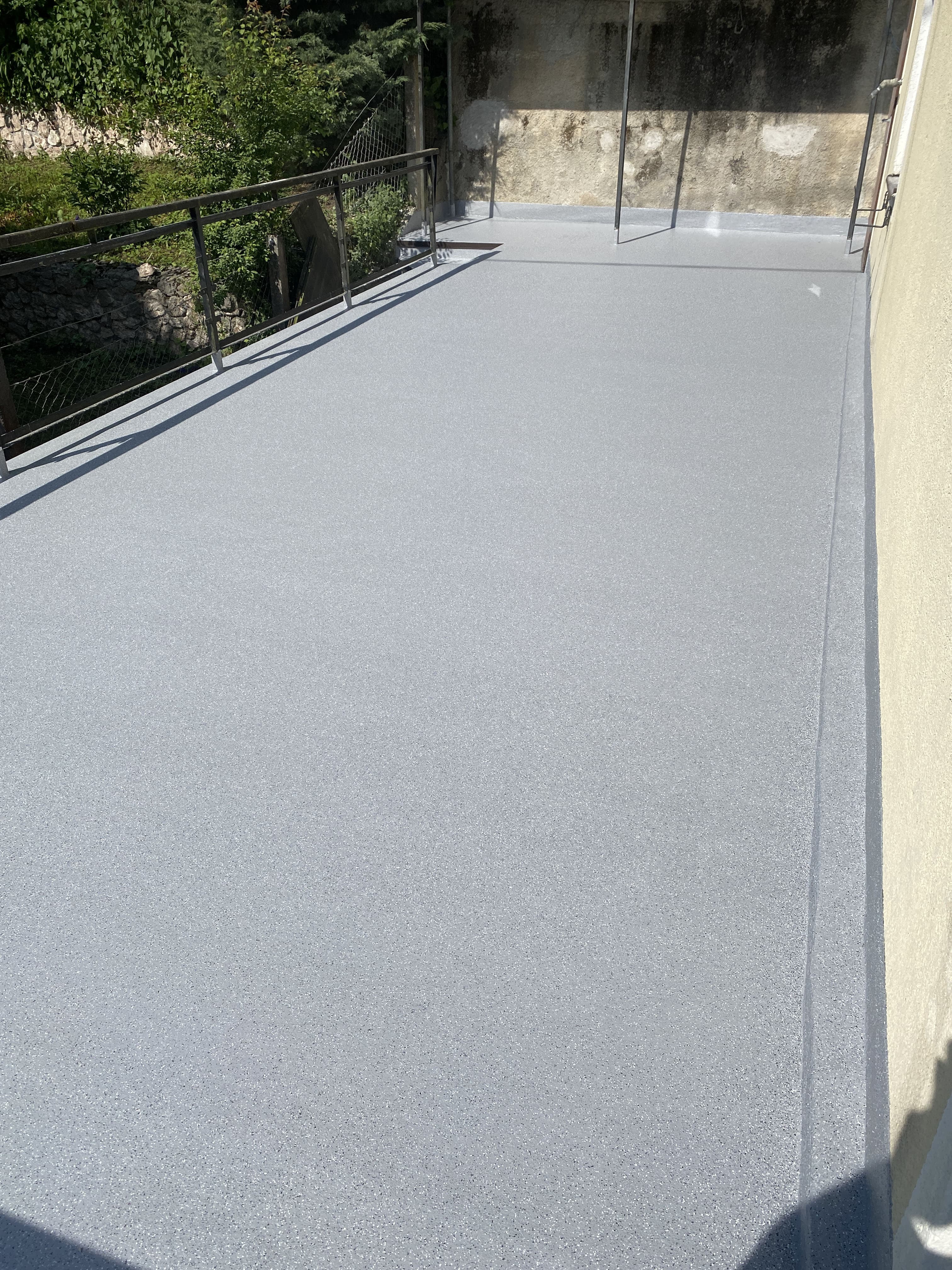 Triflex ProDrain schützt Bausubstanz bei eine Terrassensanierung in Kremsmünster Österreich