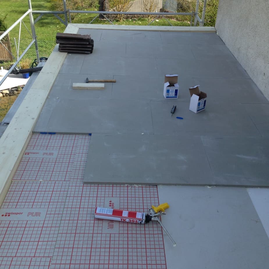 Bild Balkon vor der Sanierung der Terrasse mit Wärmedämmung