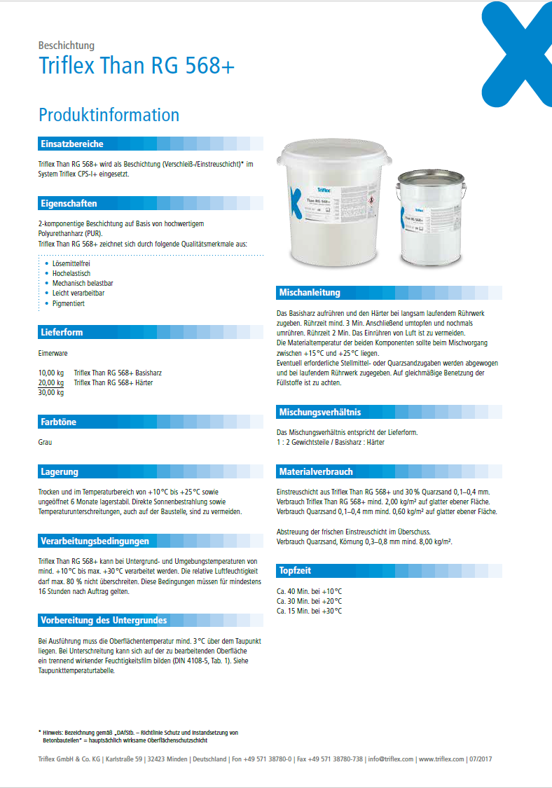 Triflex Than RG 568+ Produktinformation