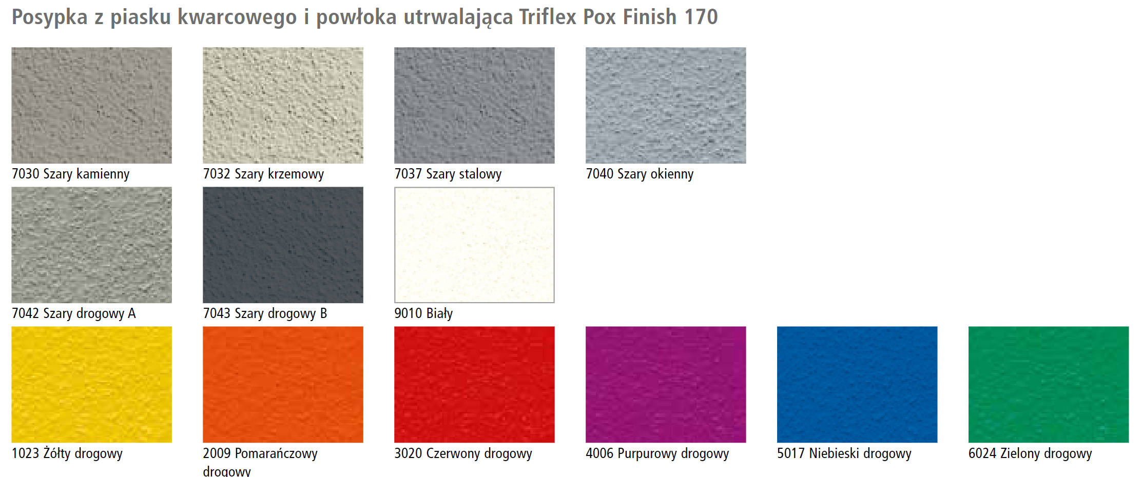 Warianty nawierzchni Triflex CPS-F