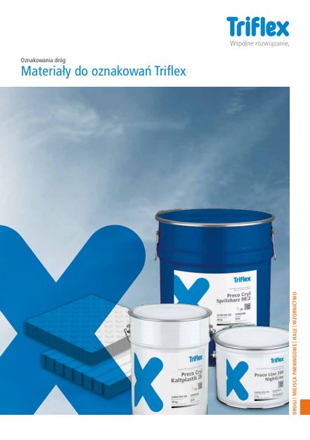 Materiały Triflex do oznakowańBroszura informacyjna o produktach