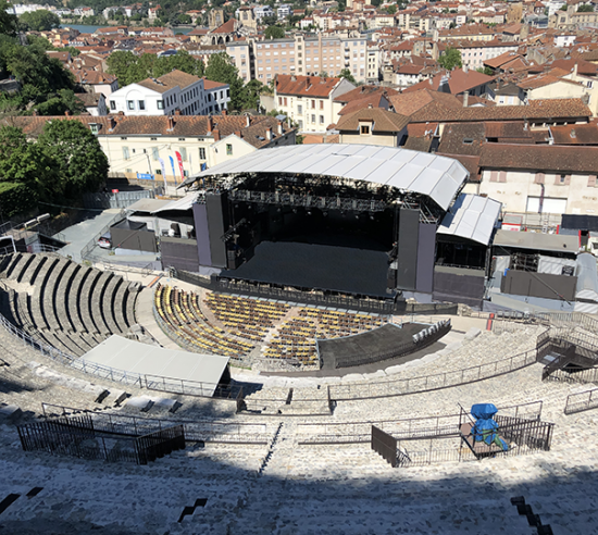 Scène du théâtre antique de Vienne