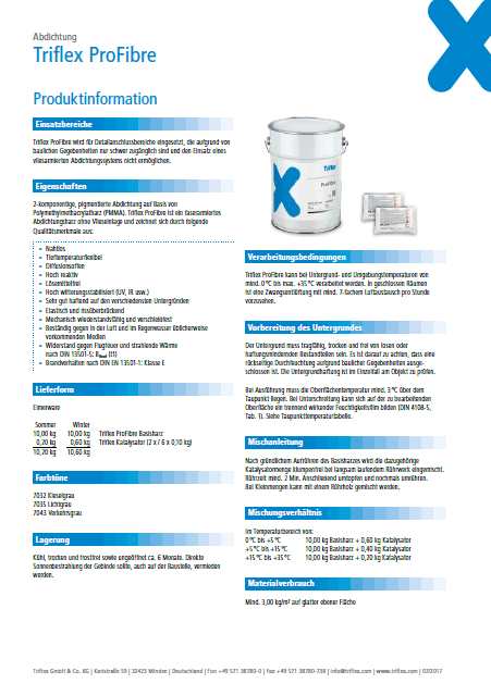 Triflex ProFibre Produktinformation
