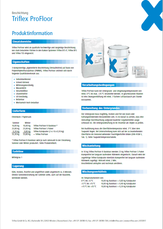 Triflex ProFloor Produktinformation