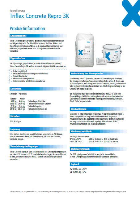 Triflex  Concrete Repro 3K Produktinformation
