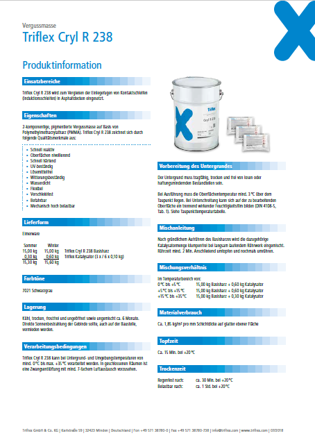 Triflex Cryl R 238 Produktinformation