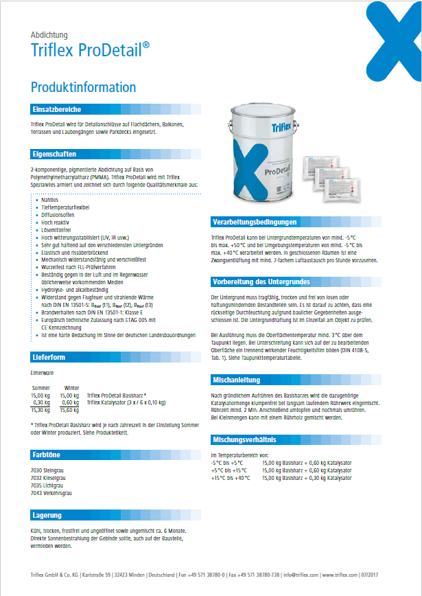 Triflex ProDetail Produktinformation