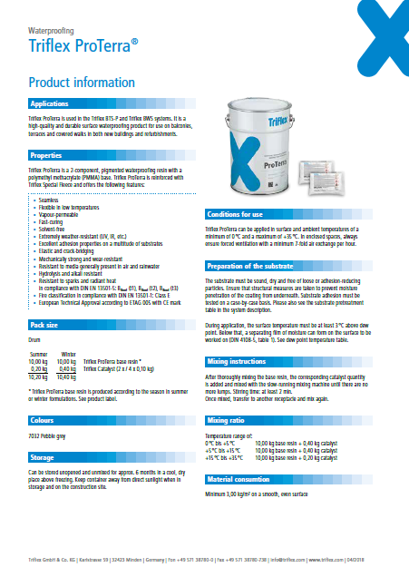 Triflex ProTerra product information