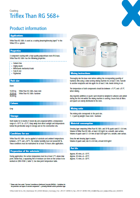 Triflex Than RG 568+ product information