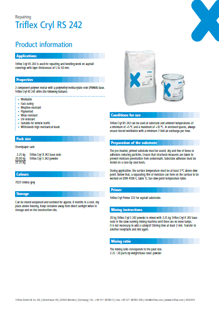 Triflex Cryl RS 242 product information