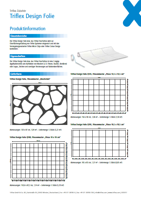 Triflex Design Folie Produktinformation