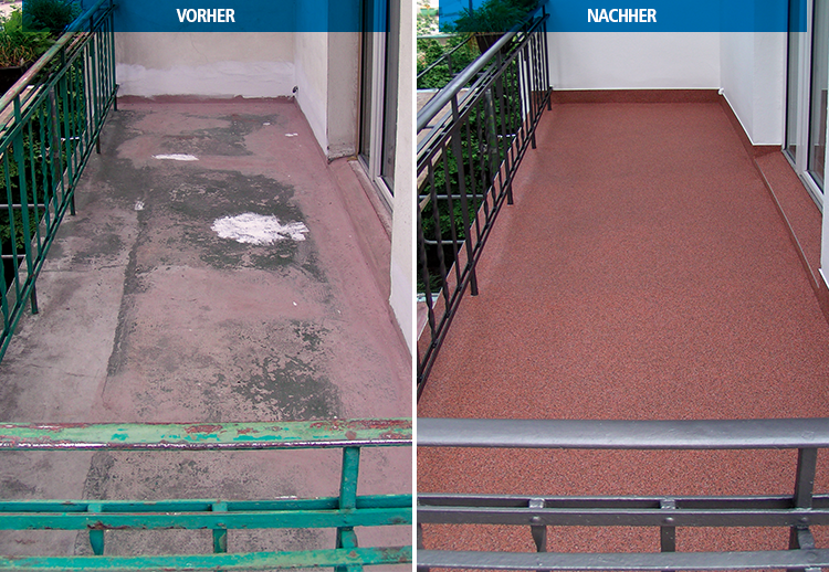 Balkon Vorher Nacher