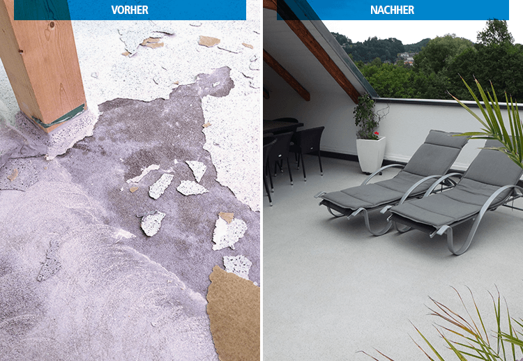Balkon Vorher Nacher