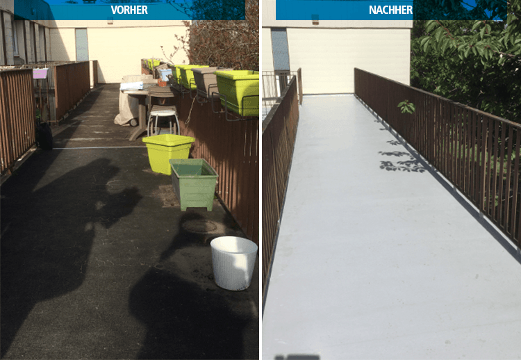 Balkon Vorher Nacher