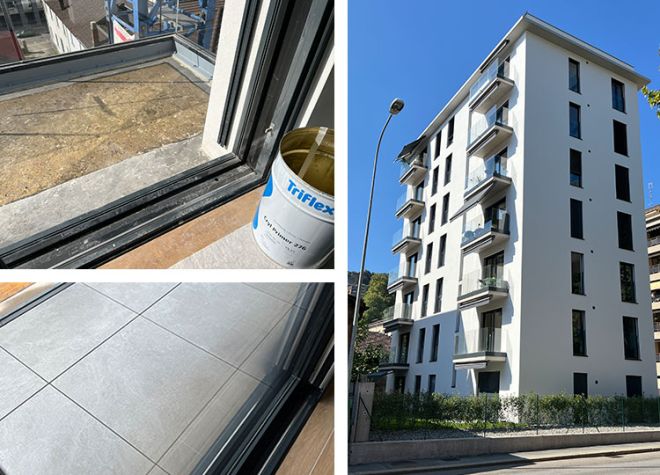 Mosaik Impermeabilizzazione balconi con sistema Triflex BWS Lugano