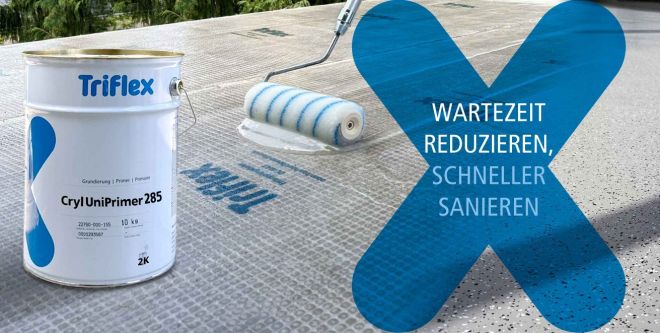 Balkon- und Terrassensanierung Triflex ProDrain System mit UniPrimer 285