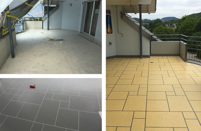 Balkonsanierung mit Triflex Creative Design (CH)