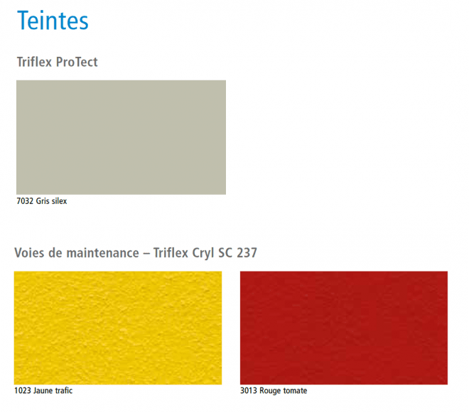 Teintes Triflex ProTect